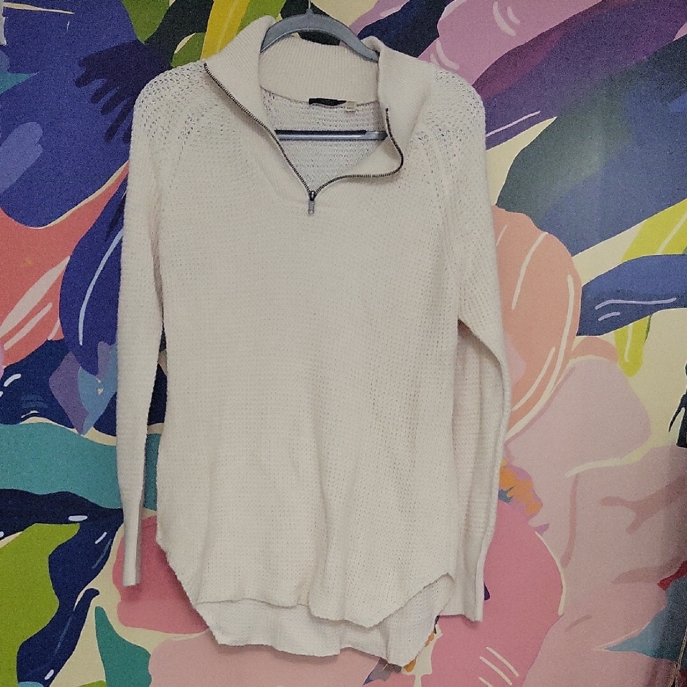 RDI Waffle Knit Half Zip Sweater